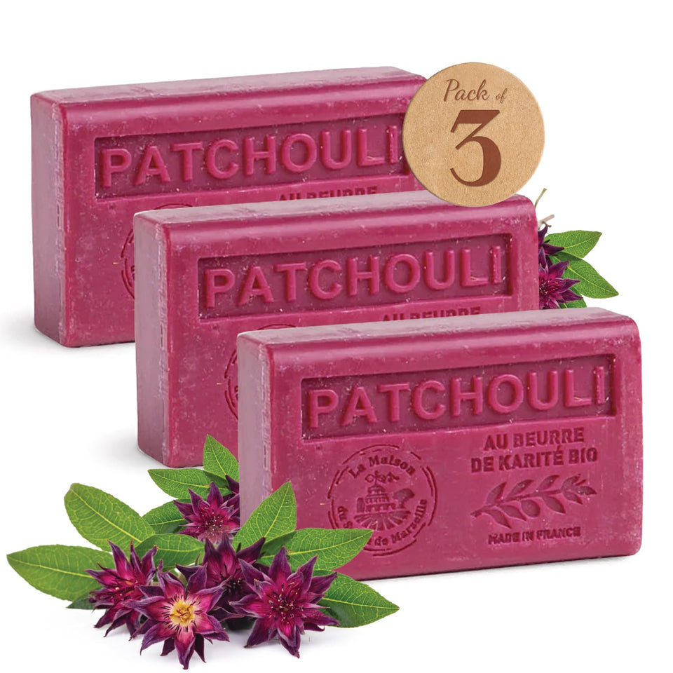 La Maison du Savon front packaging showing trio and provenance benefits