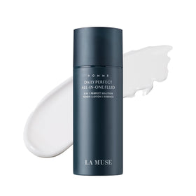 LA MUSE Homme front bottle view showing sleek packaging and easy daily use
