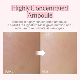 LA MUSE mask beside hand for scale to show full-face coverage