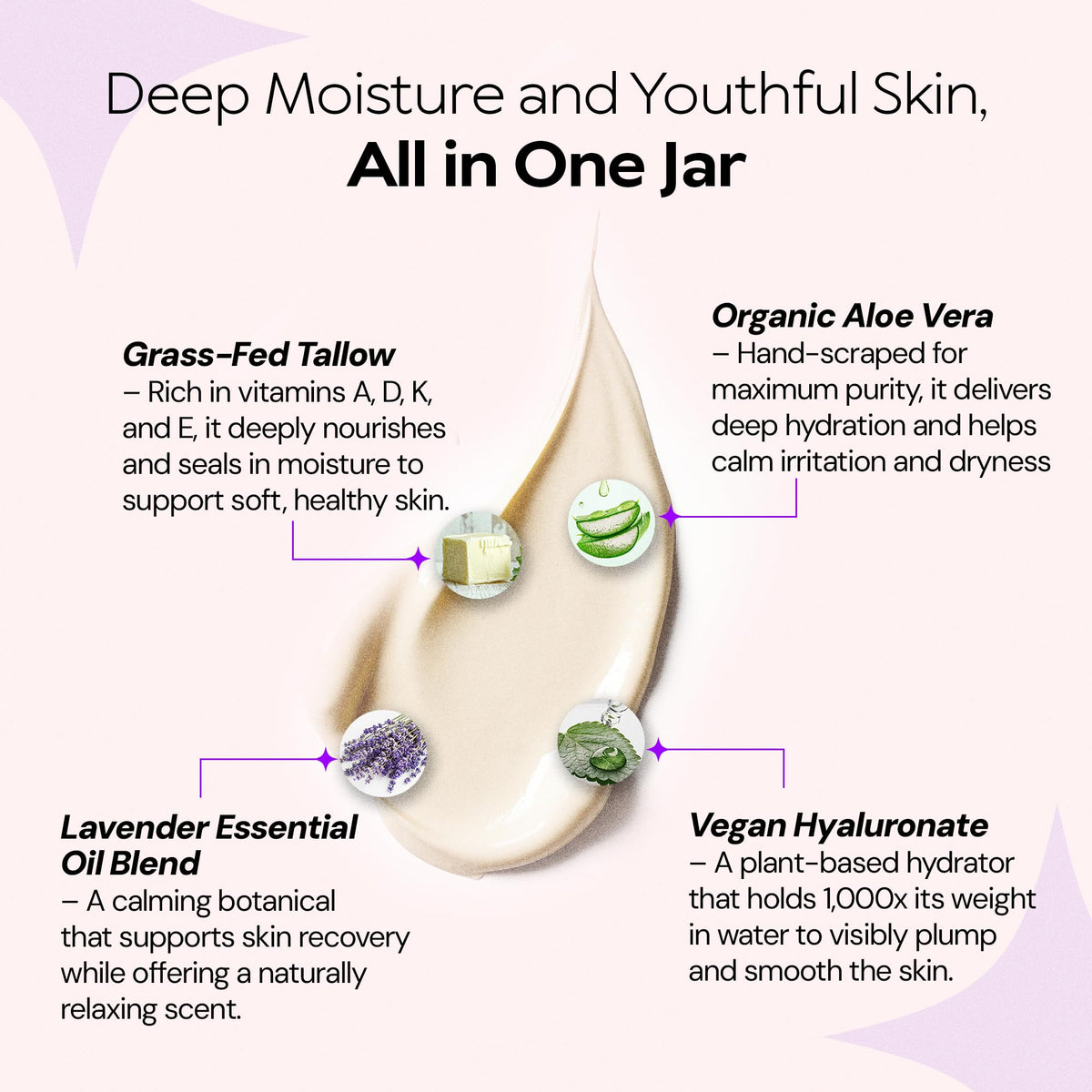 LA PURE aloe vera gel ingredient close-up highlighting soothing botanical support