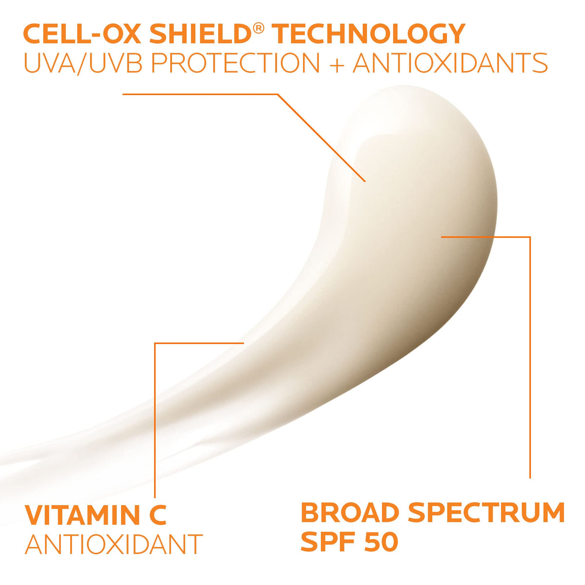 La Roche-Posay Anthelios AOX serum texture close-up showing lightweight, non-greasy finish