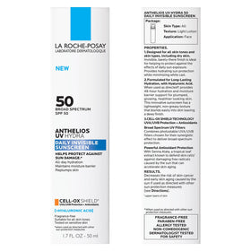 La Roche-Posay applying sunscreen on face demonstrating non-greasy finish benefit