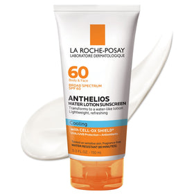 La Roche-Posay front packaging SPF 60 shows compact sun protection benefits