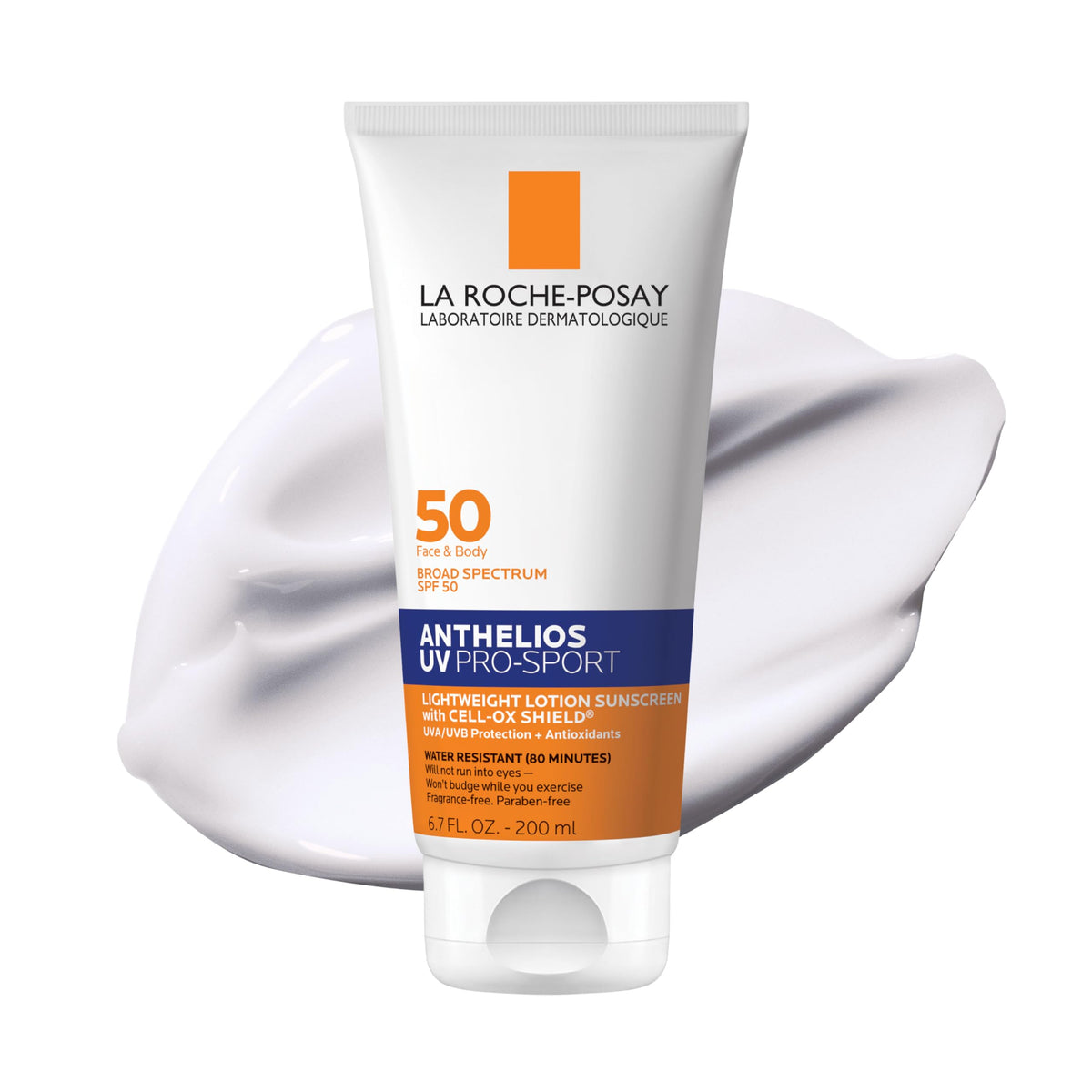 La Roche-Posay front packaging showing SPF 50 and sport focus for reliable protection