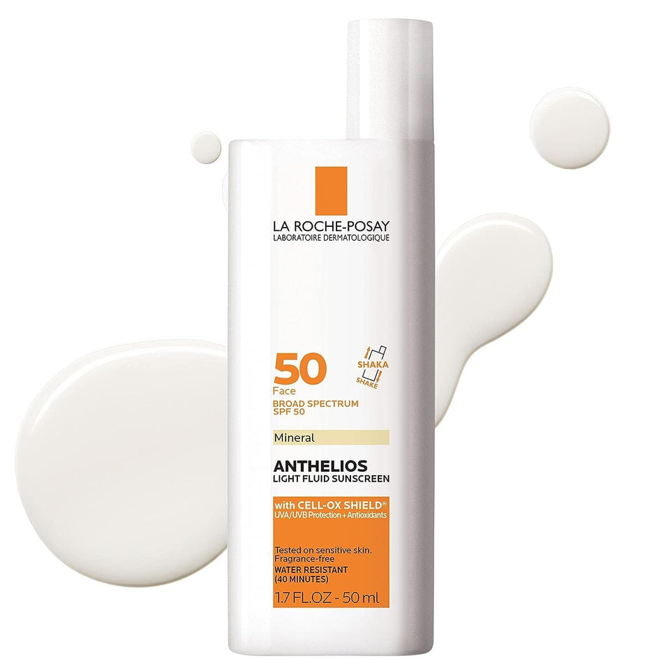 La Roche-Posay front packaging showing SPF 50 and mineral formula benefit