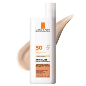 La Roche-Posay front packaging showing SPF 50 and tinted mineral benefit