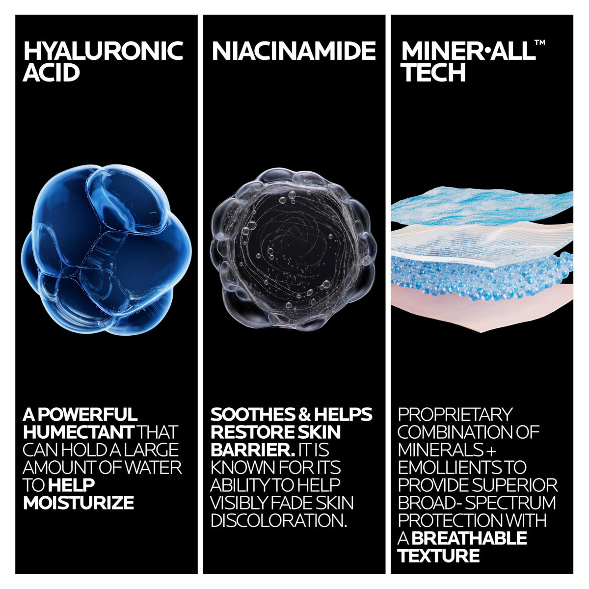 La Roche-Posay sunscreen layered under makeup illustrating non-greasy finish
