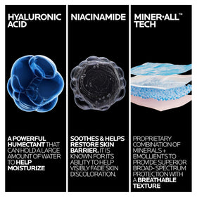 La Roche-Posay sunscreen layered under makeup illustrating non-greasy finish