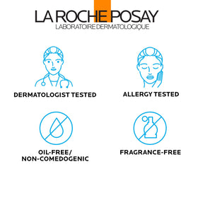 La Roche-Posay label closeup highlighting Cell-Ox Shield antioxidant benefits