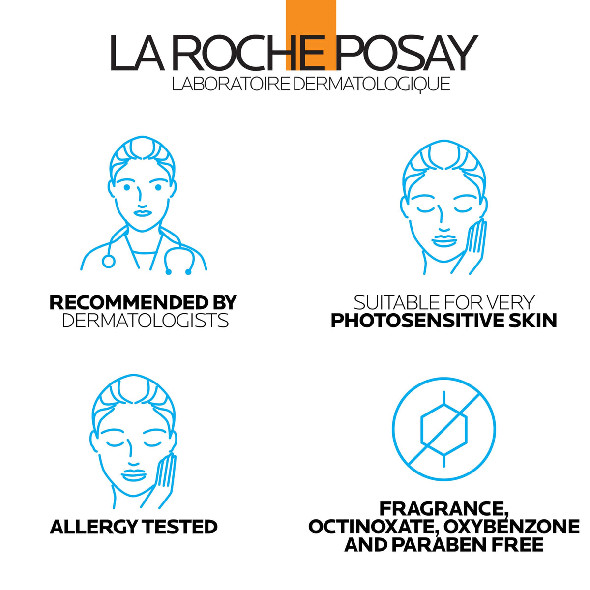 La Roche-Posay ingredient label close-up showing hyaluronic acid and niacinamide