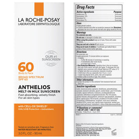 La Roche-Posay sunscreen used at beach demonstrating water resistance and sun protection