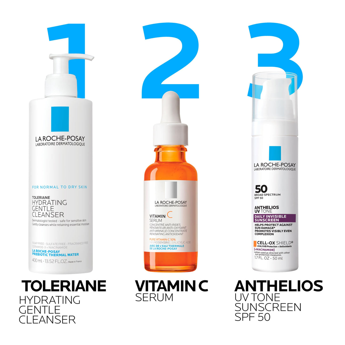 La Roche-Posay lifestyle image applying sunscreen outdoors for protection