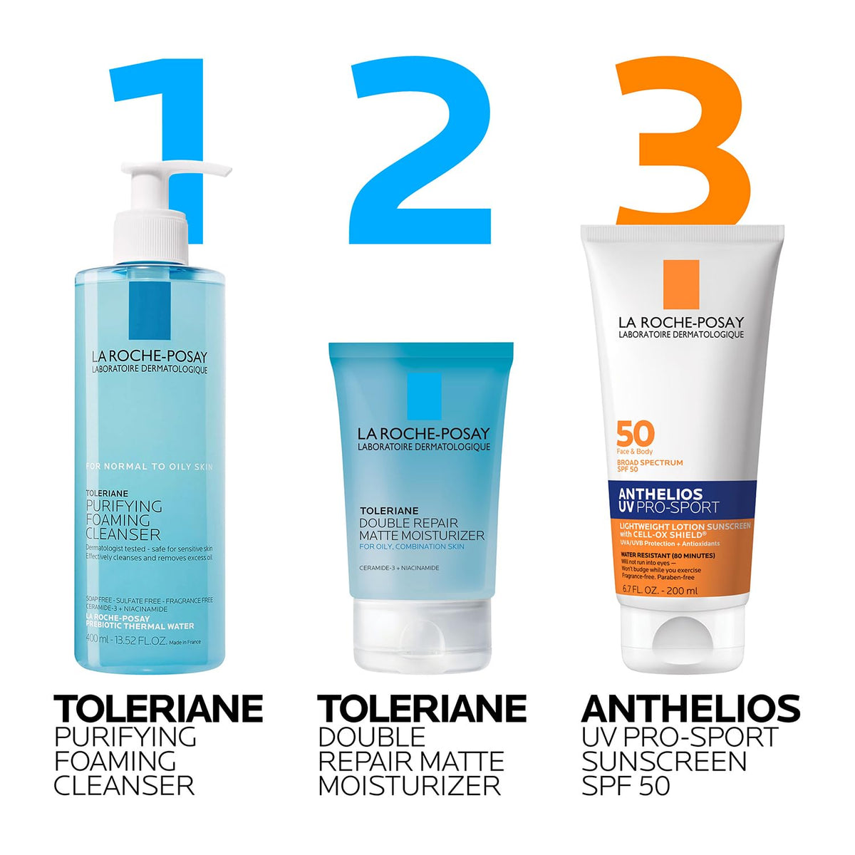 La Roche-Posay in runner's hand outdoors illustrating sporty lifestyle protection