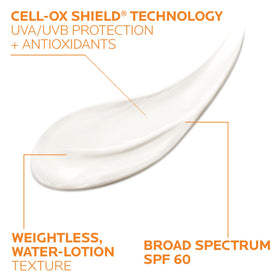 La Roche-Posay cap open dispensing lotion demonstrating easy application benefit