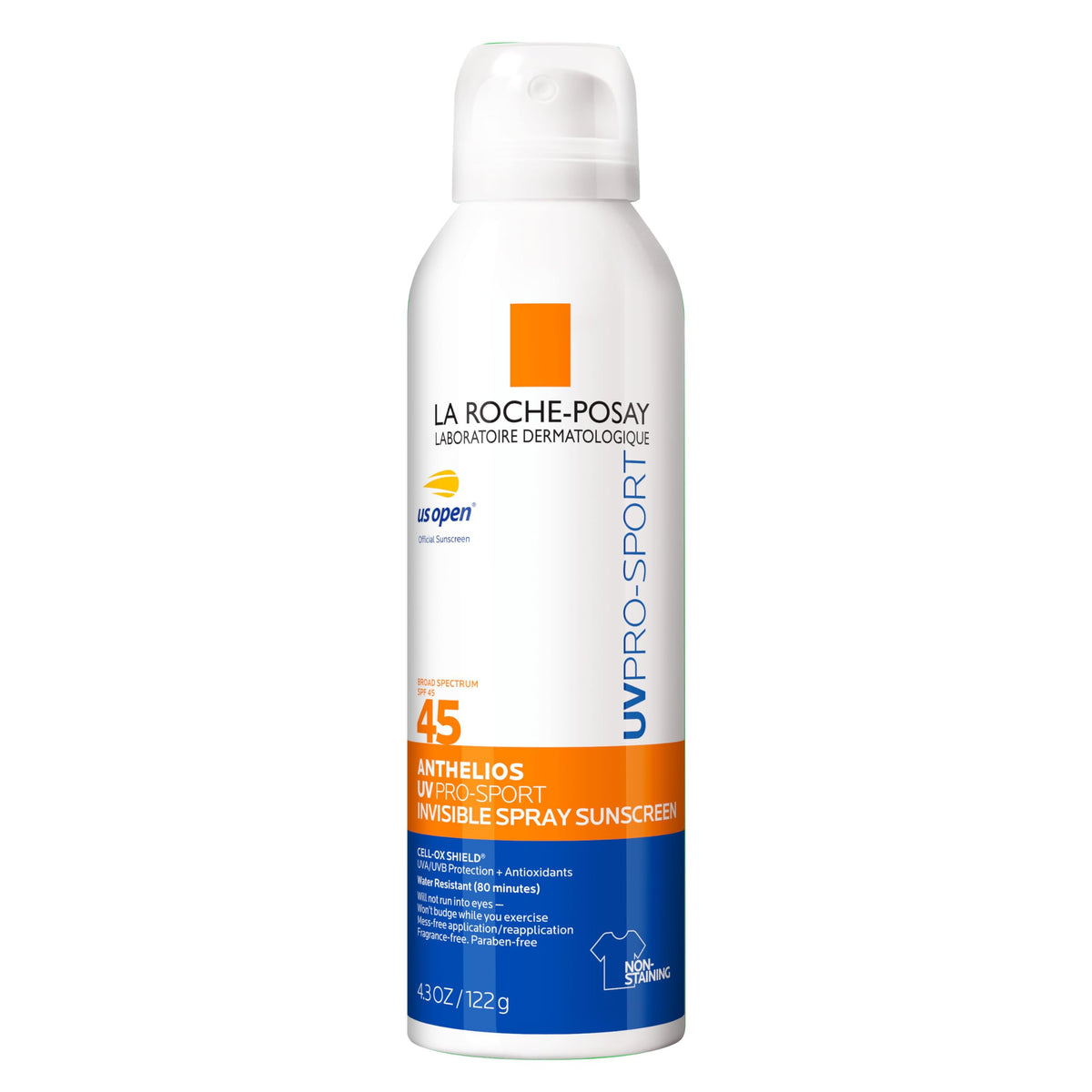 La Roche-Posay front packaging showing SPF 45 sport protection