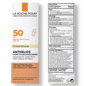 La Roche-Posay display of the four shades showing inclusive tint benefits