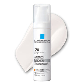 La Roche-Posay SPF 70 front packaging showing product benefits