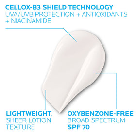 La Roche-Posay sunscreen applied to face for daily sun protection
