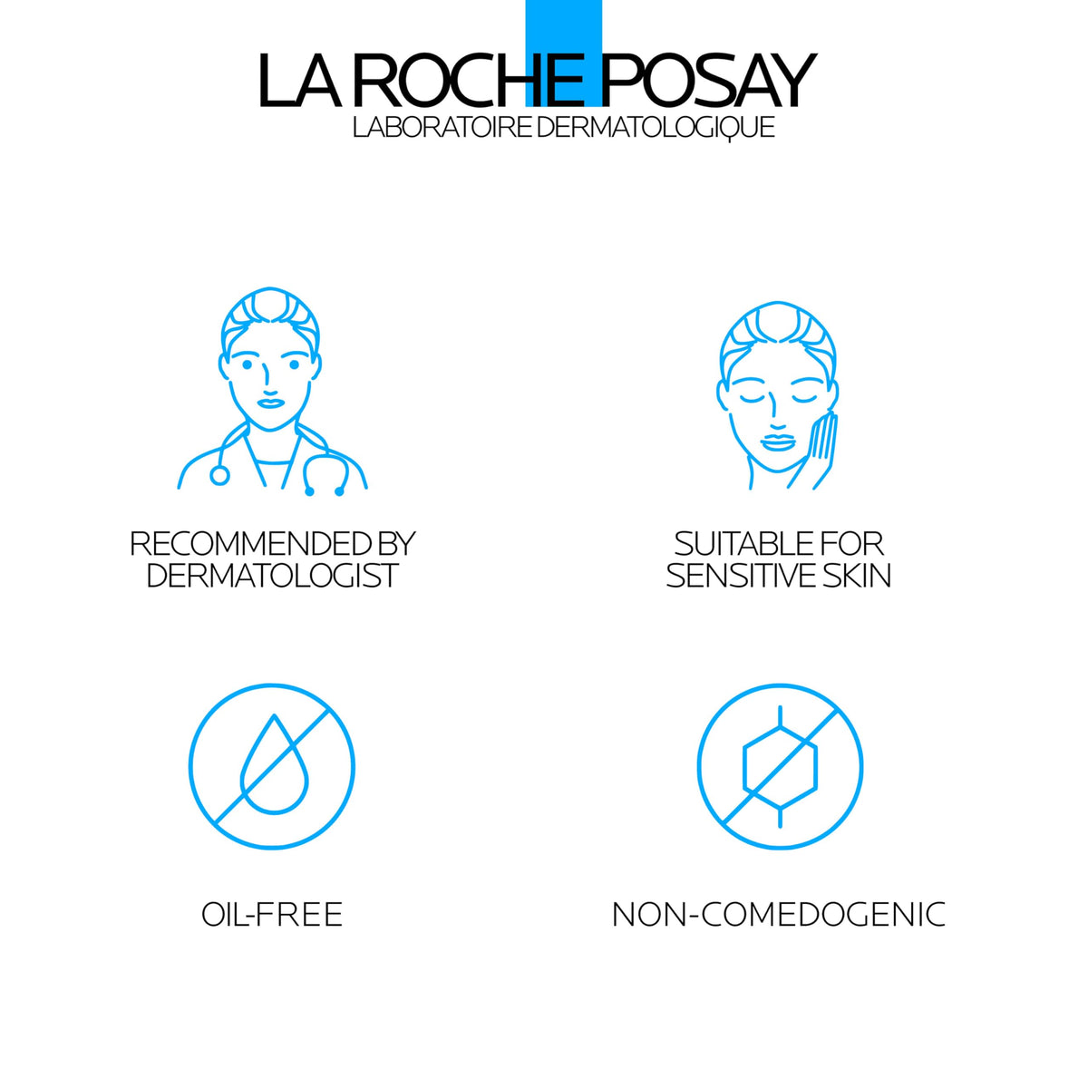 La Roche-Posay cream swirl illustrating lightweight, non-greasy feel