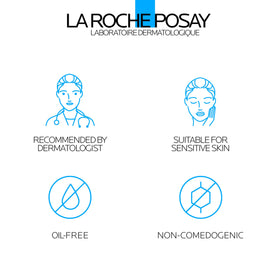 La Roche-Posay cream swirl illustrating lightweight, non-greasy feel