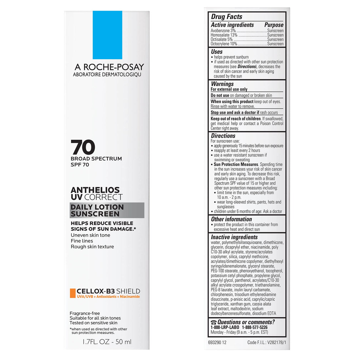 La Roche-Posay sunscreen texture close-up showing lightweight finish