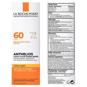 La Roche-Posay texture close-up highlighting lightweight fluid and fast absorption benefit