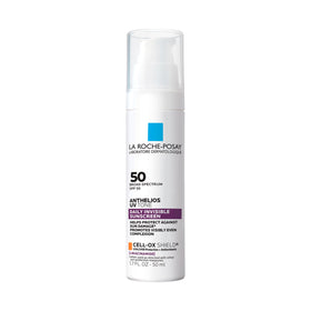 La Roche-Posay front packaging showing SPF 50 protection and benefits