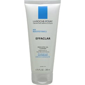 La Roche-Posay illustrated before and after skin showing reduced shine