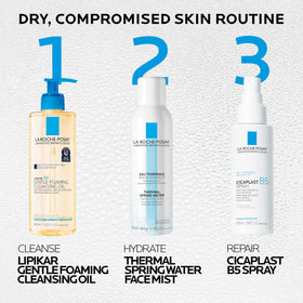 La Roche-Posay mist applied to face and body for barrier support