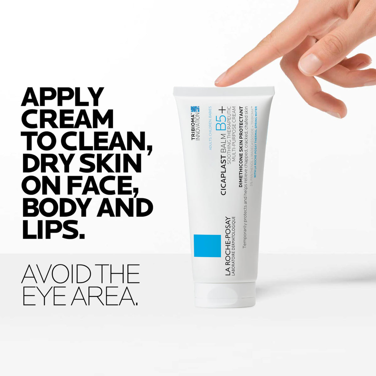 La Roche-Posay ingredient panel featuring panthenol, shea butter and madecassoside benefits