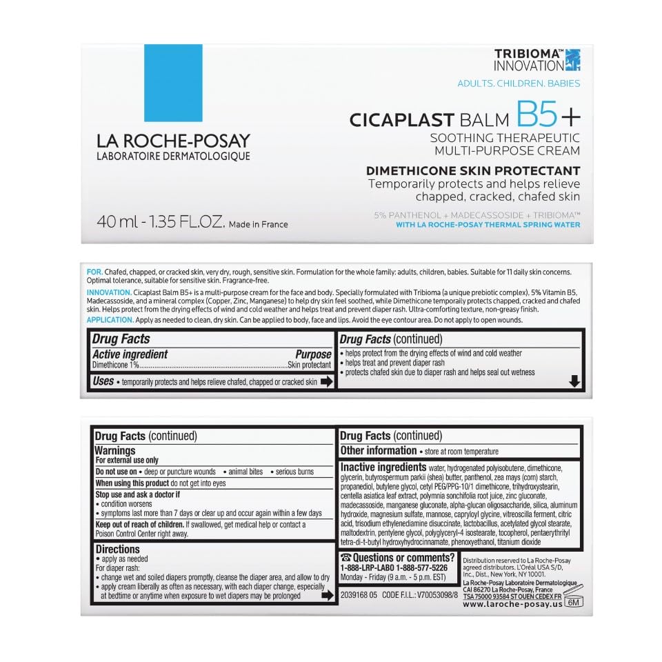La Roche-Posay product label close-up highlighting fragrance-free formula