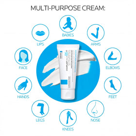 La Roche-Posay balm open showing smooth non-greasy texture and hydration