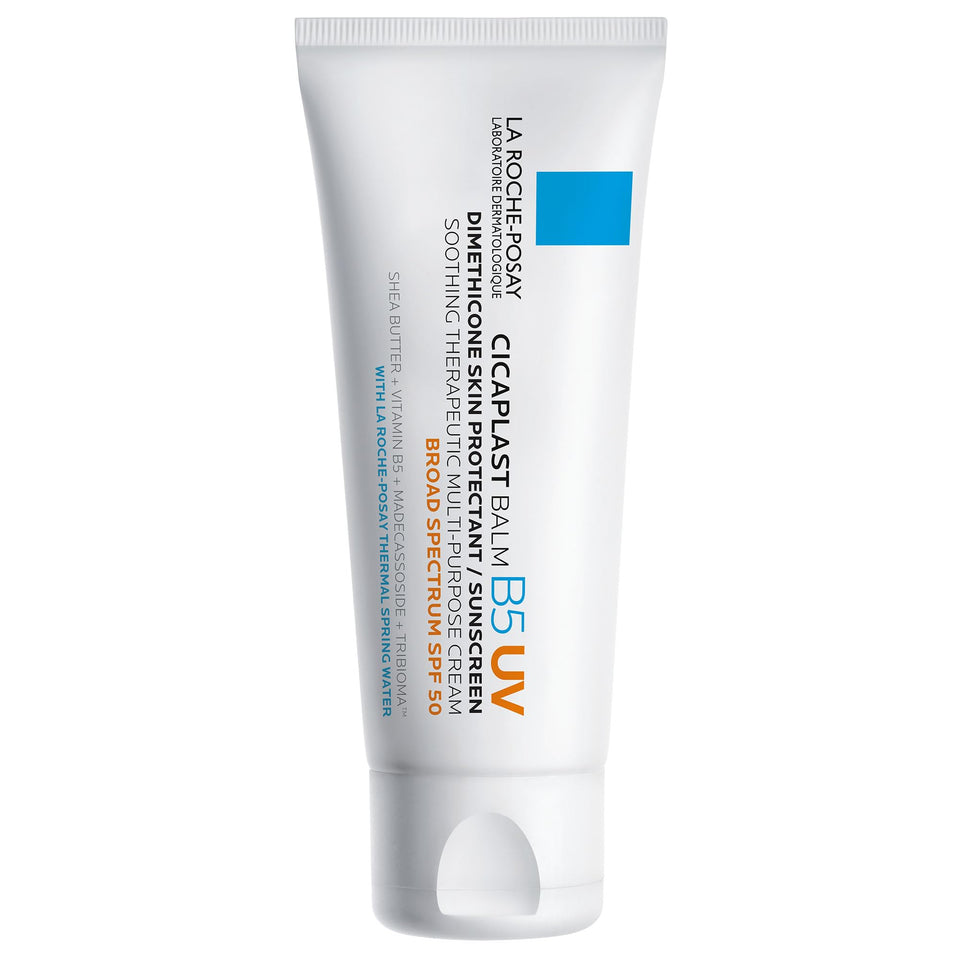 La Roche-Posay front packaging showing SPF 50 protection and soothing benefits