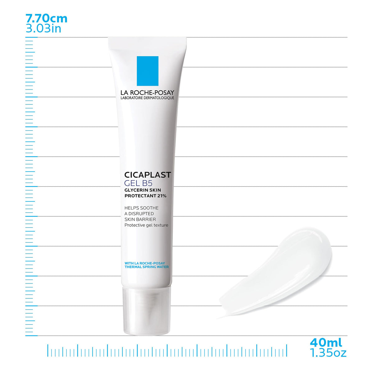 La Roche-Posay ingredient visual showing glycerin and madecassoside benefits