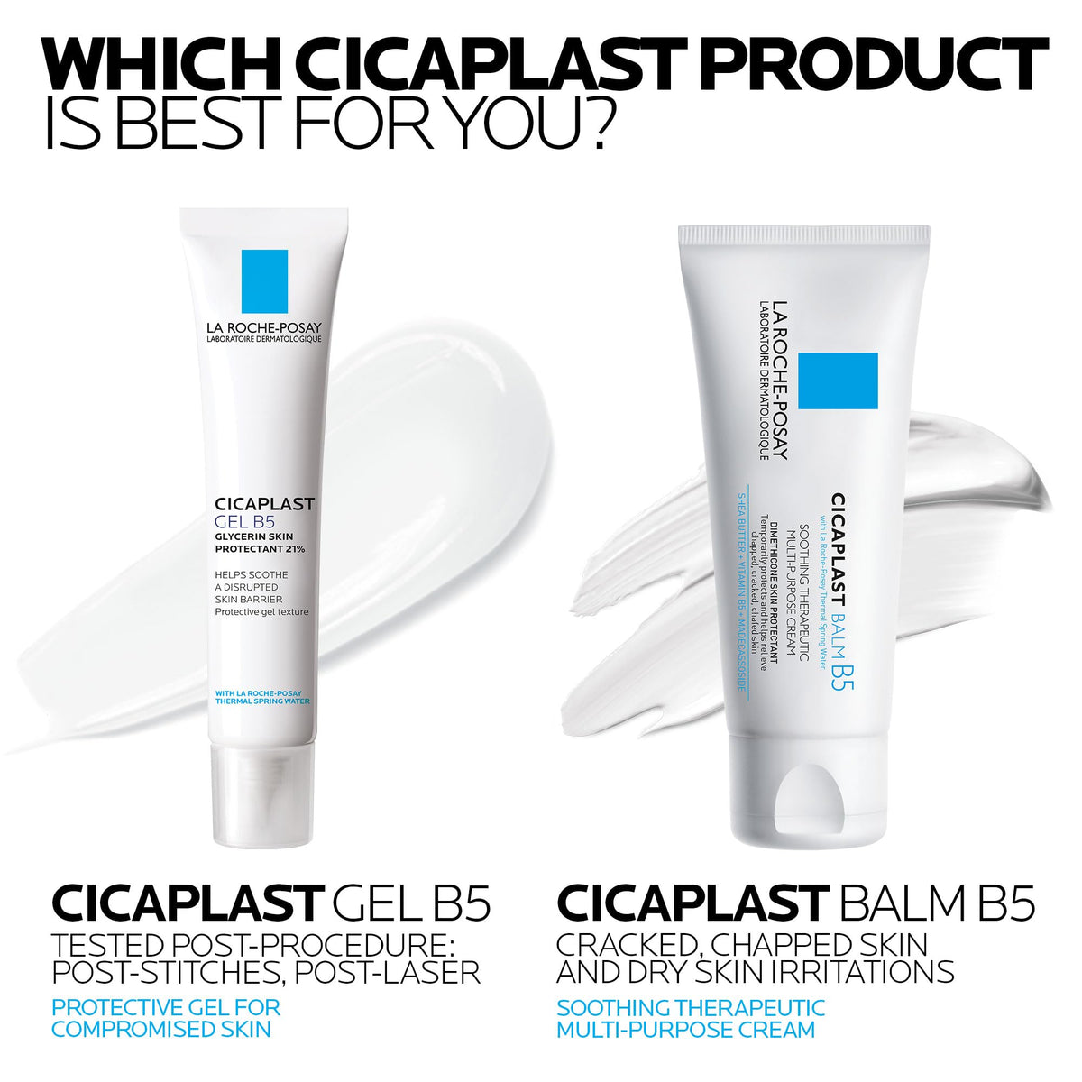La Roche-Posay 1.35 fl oz tube beside common item for scale