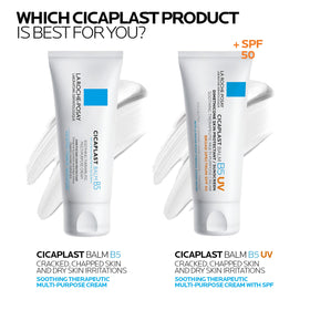 La Roche-Posay tube label detail highlighting ingredients and SPF benefits