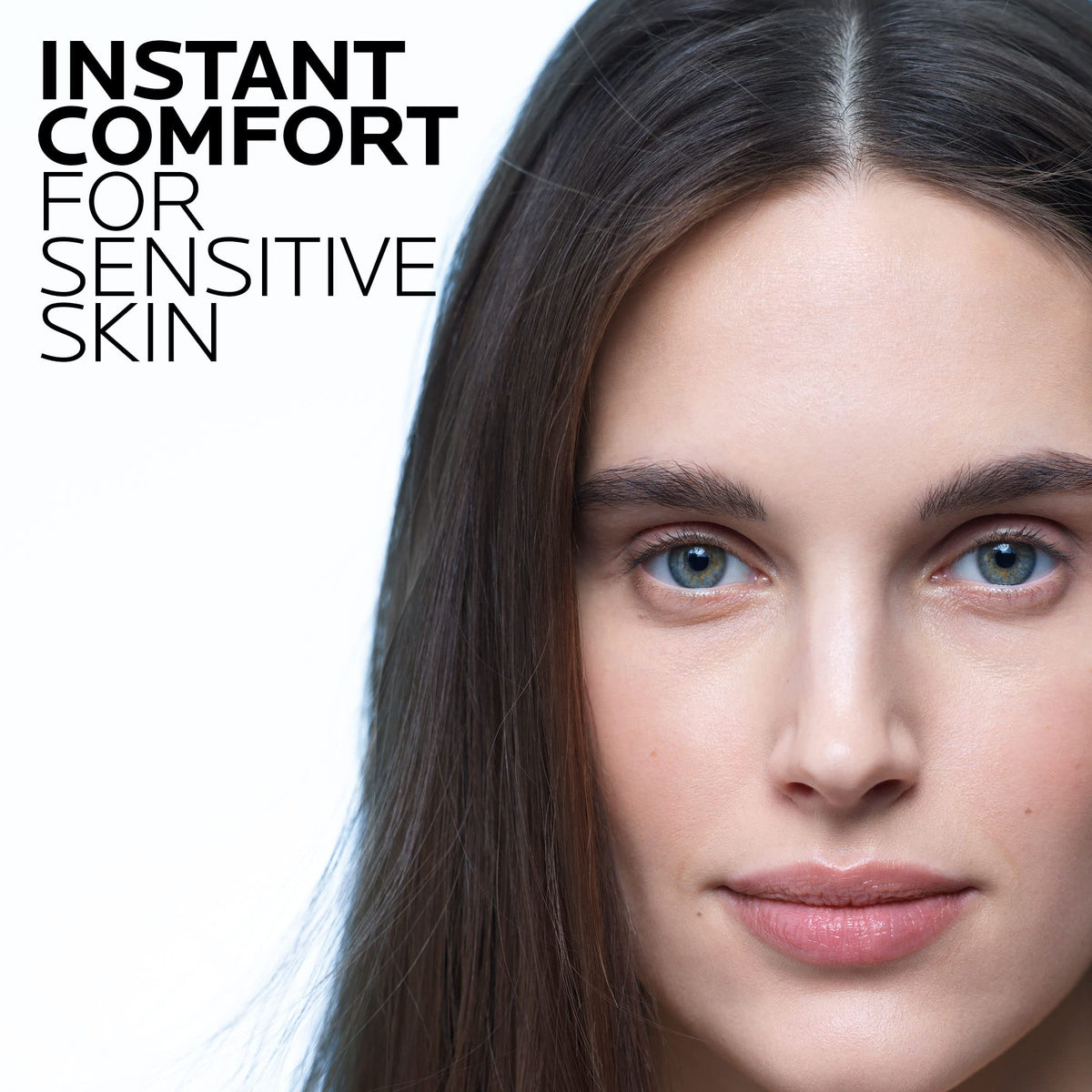La Roche-Posay cream texture close-up demonstrating smooth, fast-absorbing hydration