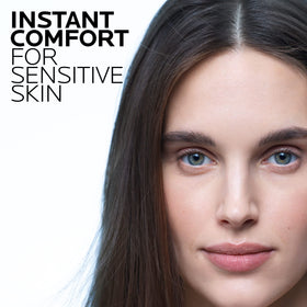 La Roche-Posay cream texture close-up demonstrating smooth, fast-absorbing hydration