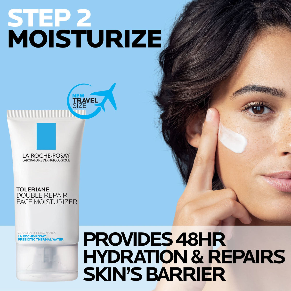 La Roche-Posay Double Repair 40ml tube close-up showing label and compact design