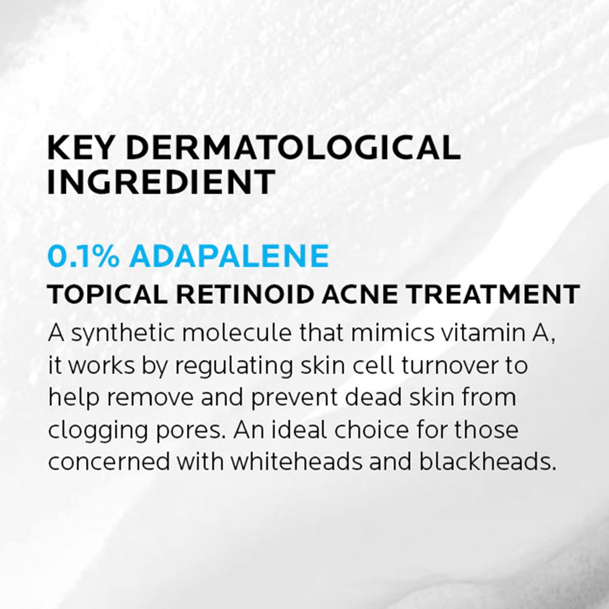 La Roche-Posay pea-sized dab on fingertip showing recommended dosage benefit