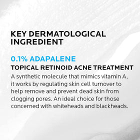 La Roche-Posay pea-sized dab on fingertip showing recommended dosage benefit