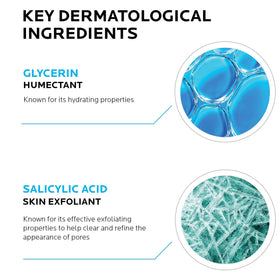 La Roche-Posay Effaclar close-up label highlighting salicylic acid ingredient benefits