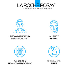 La Roche-Posay foam being applied to face for targeted cleansing