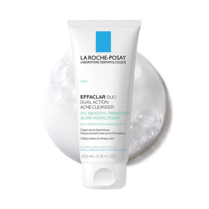 La Roche-Posay front packaging showing product and size benefits
