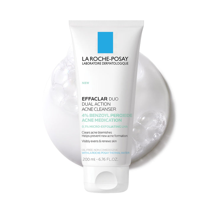 La Roche-Posay front packaging showing product and size benefits