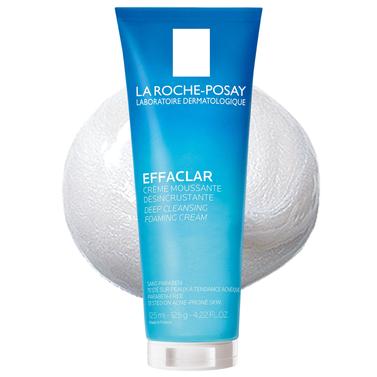 La Roche-Posay Effaclar front packaging showing product and benefit of deep cleansing