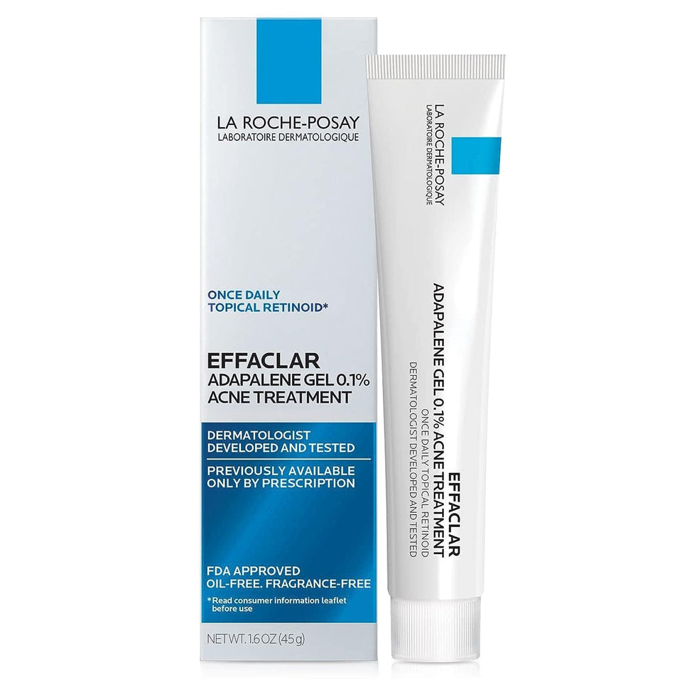 La Roche-Posay tube front view shows brand and acne treatment benefits