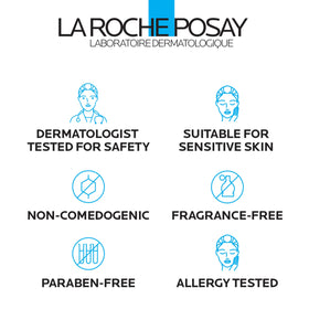 La Roche-Posay Effaclar kit flatlay on bathroom counter demonstrating daily routine