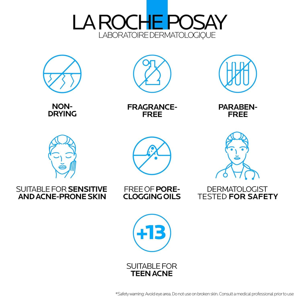La Roche-Posay tube on bathroom shelf lifestyle image conveying everyday dermatologist-tested routine