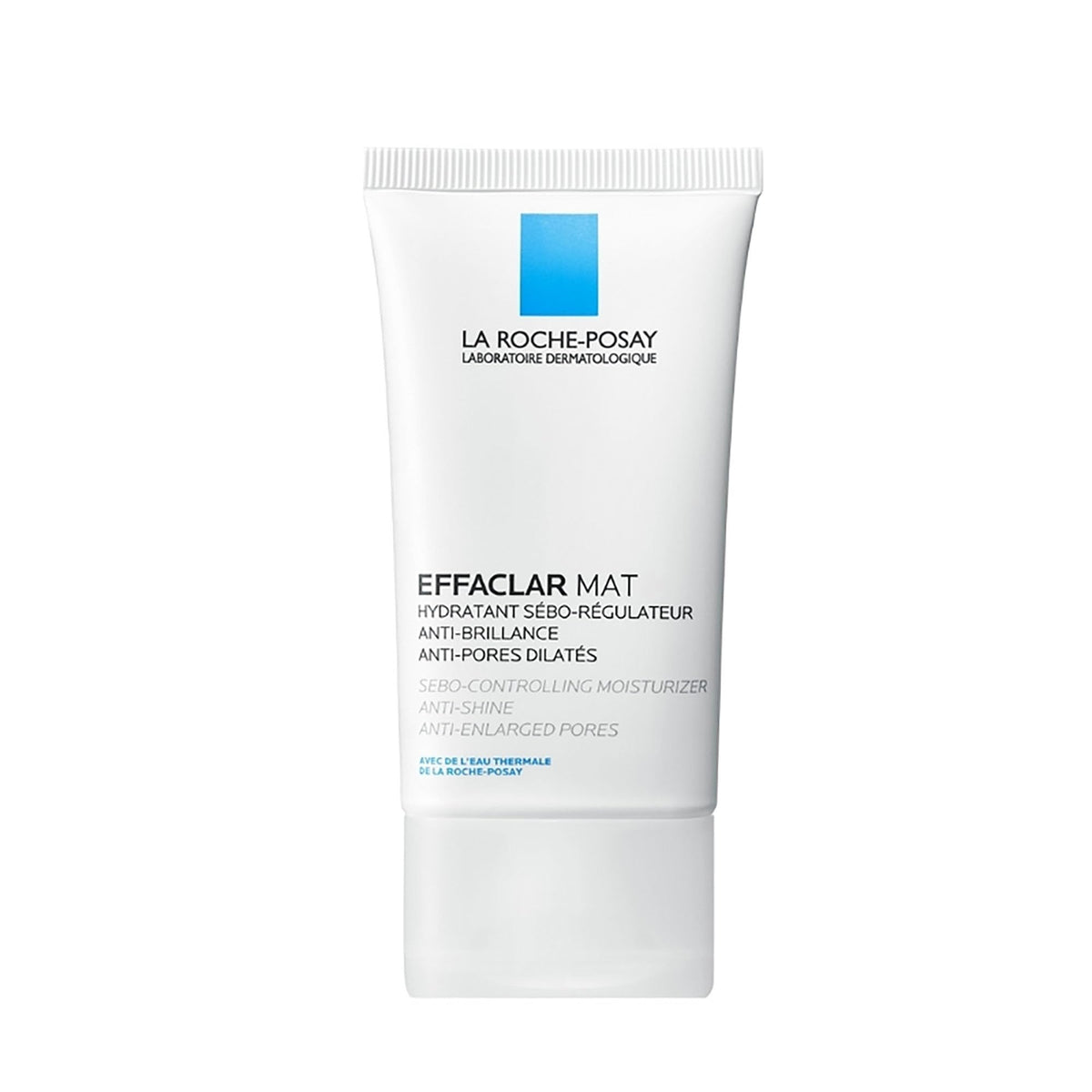 La Roche-Posay Effaclar Mat front packaging shows sleek tube and clear benefit